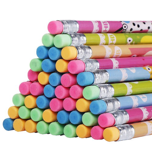 HB紅木鉛筆帶橡皮 專為小學(xué)生設(shè)計(jì)的原木無(wú)毒性文化用品套裝